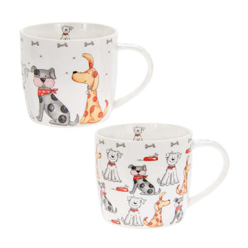 350ml Faithful Friends Assorted Dog Ceramic Coffee Mug