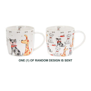 350ml Faithful Friends Assorted Dog Ceramic Coffee Mug