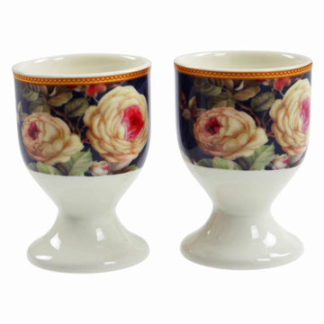 Set of 2 Rose Blossom Egg Cups