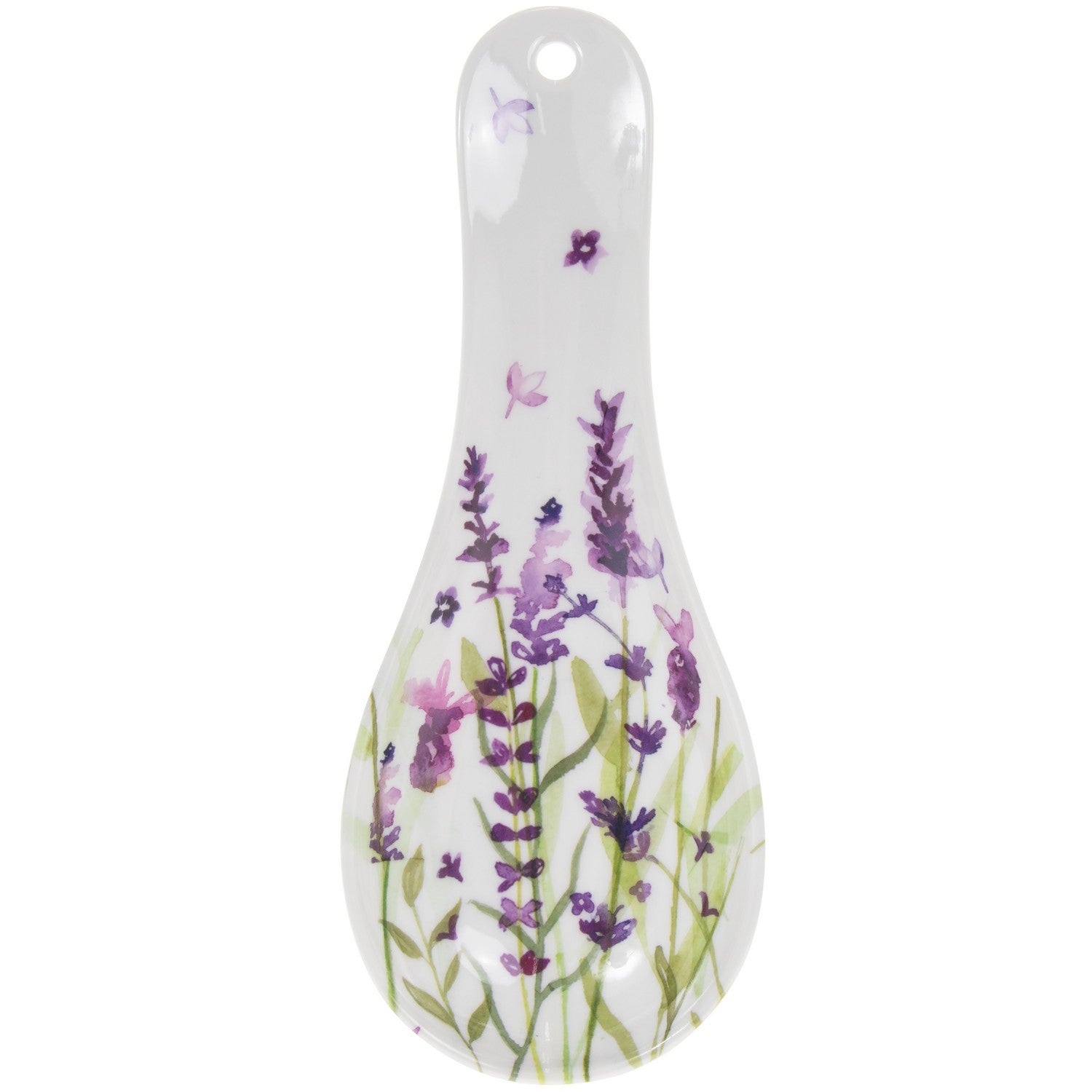 Lavender Flower Design Spoon Rest