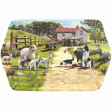 Colle & Sheep Set of 2 Small & Medium Serving Trays