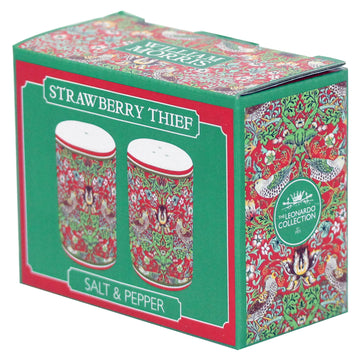 William Morris Red Strawberry Thief Salt & Pepper Shaker