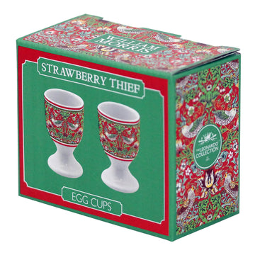 William Morris Red Strawberry Thief Egg Cups