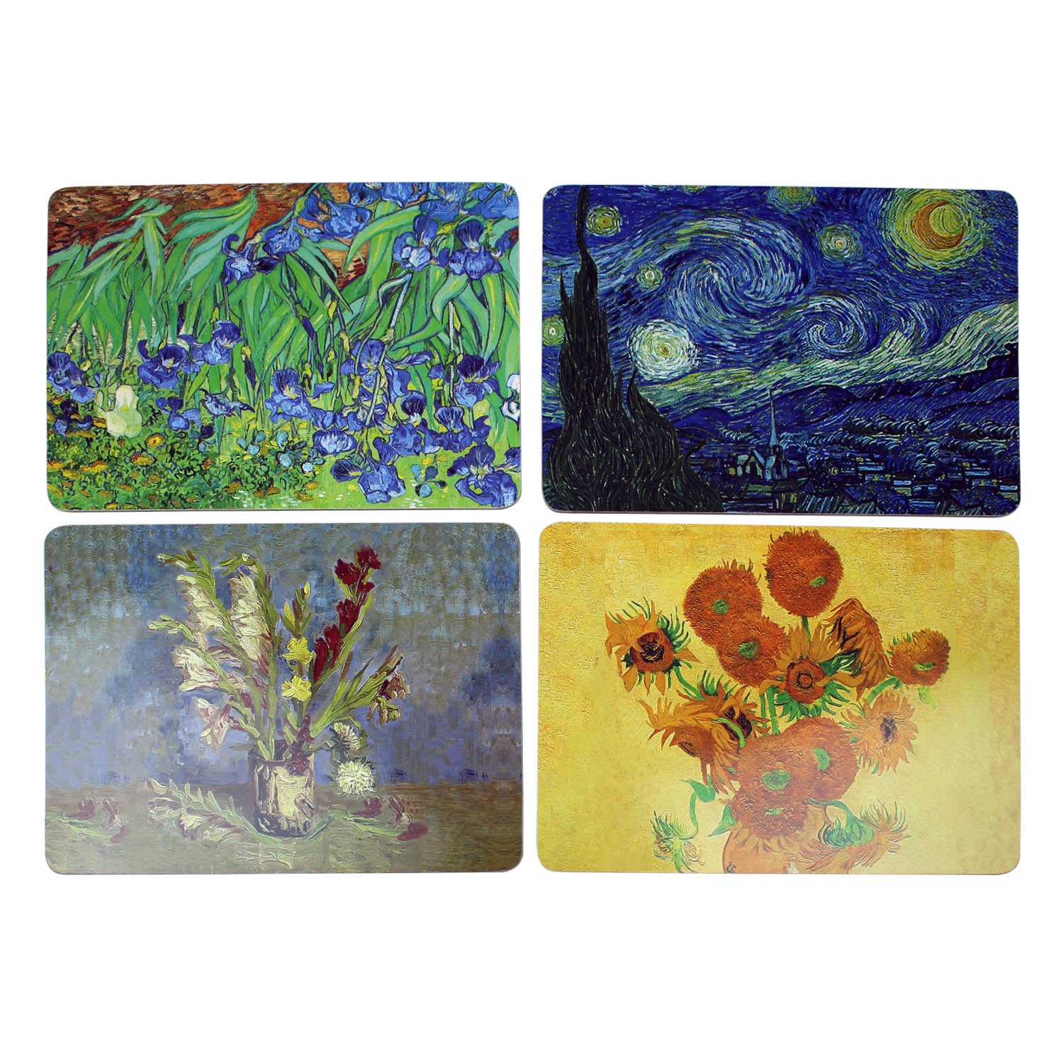 Set of 4 Van Gogh Cork Backed Art Themed Placemats