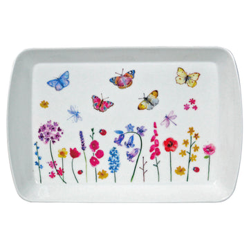 3-pc Butterfly Garden Small, Medium & Large Serving Tray Set