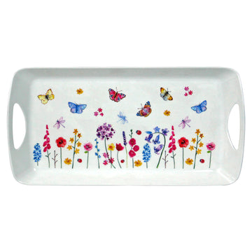 2-pc Butterfly Garden Medium & Large Serving Tray  Set