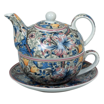 Fine China William Morris Golden Lily Tea For One Teapot