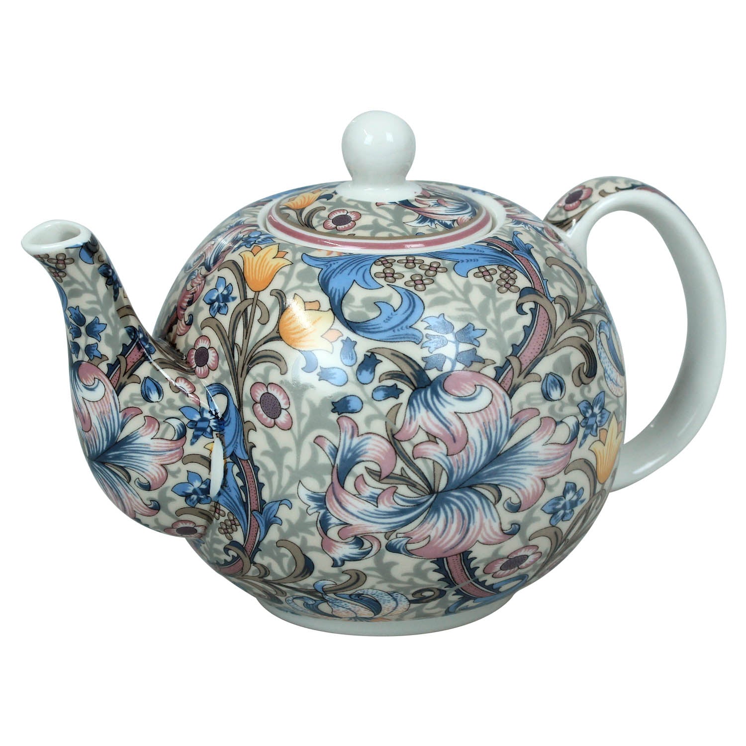 Fine China William Morris Golden Lily Floral Teapot