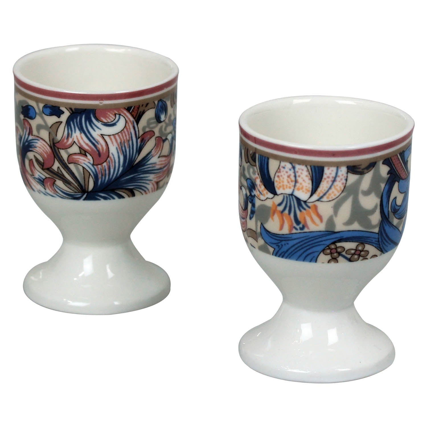 Fine China William Morris Golden Lily Floral Egg Cups