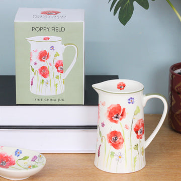 Poppy Field Ceramic Jug