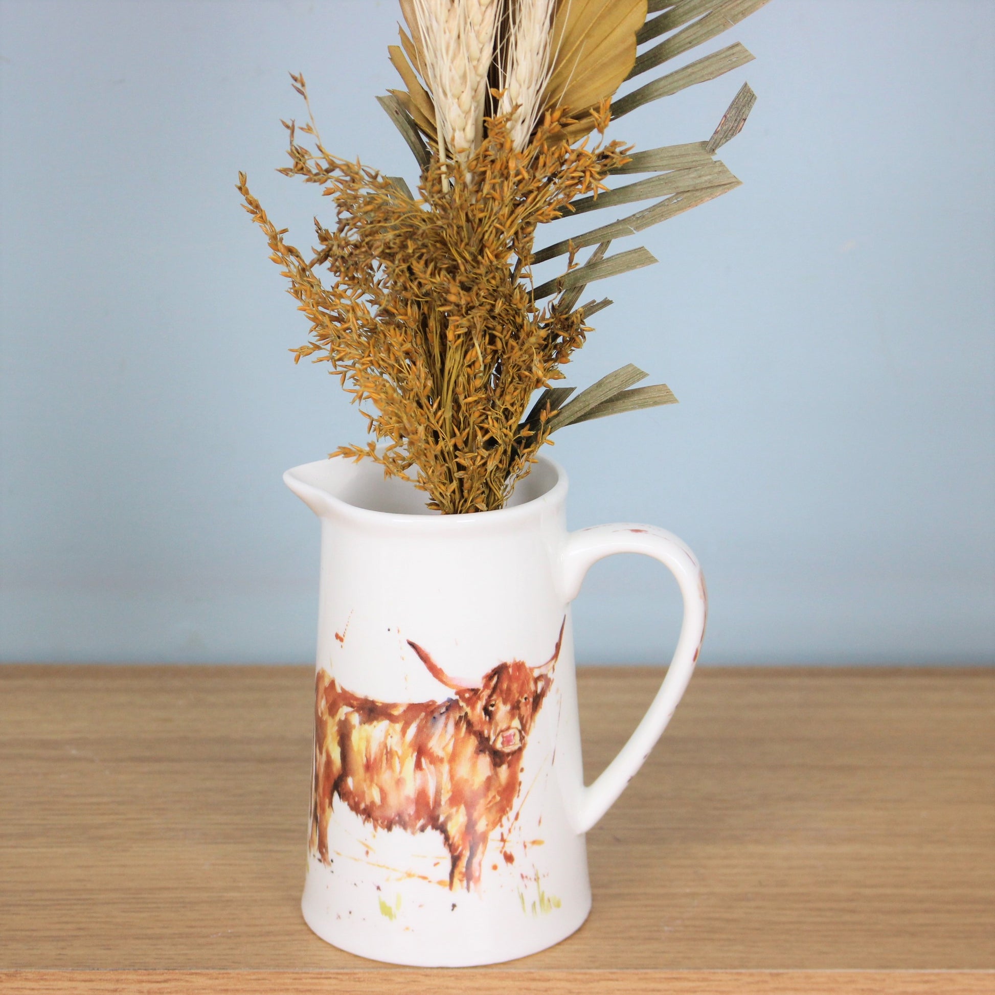 Country Life Highland Cow White Jug