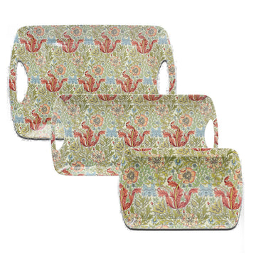 3-pc W. Morris Compton Small Medium & Large Serve Tray Set