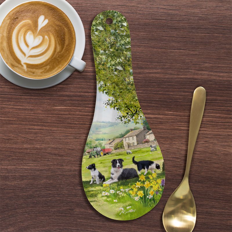 Collie & Sheep Melamine Spoon Rest