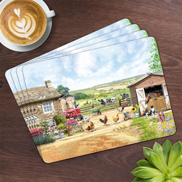 Farmhouse Design Set of 4 Placemats