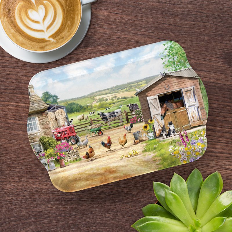 Farmhouse Design Small Serving Tray