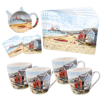 13-pc Sandy Bay Tableware Set - Watercolour