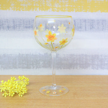 Daffodils Yellow Glass Gin