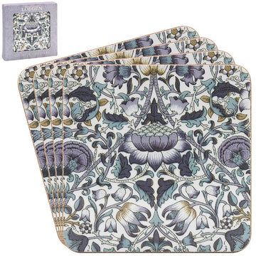 W.Morris Lodden 4pcs Cork Coasters