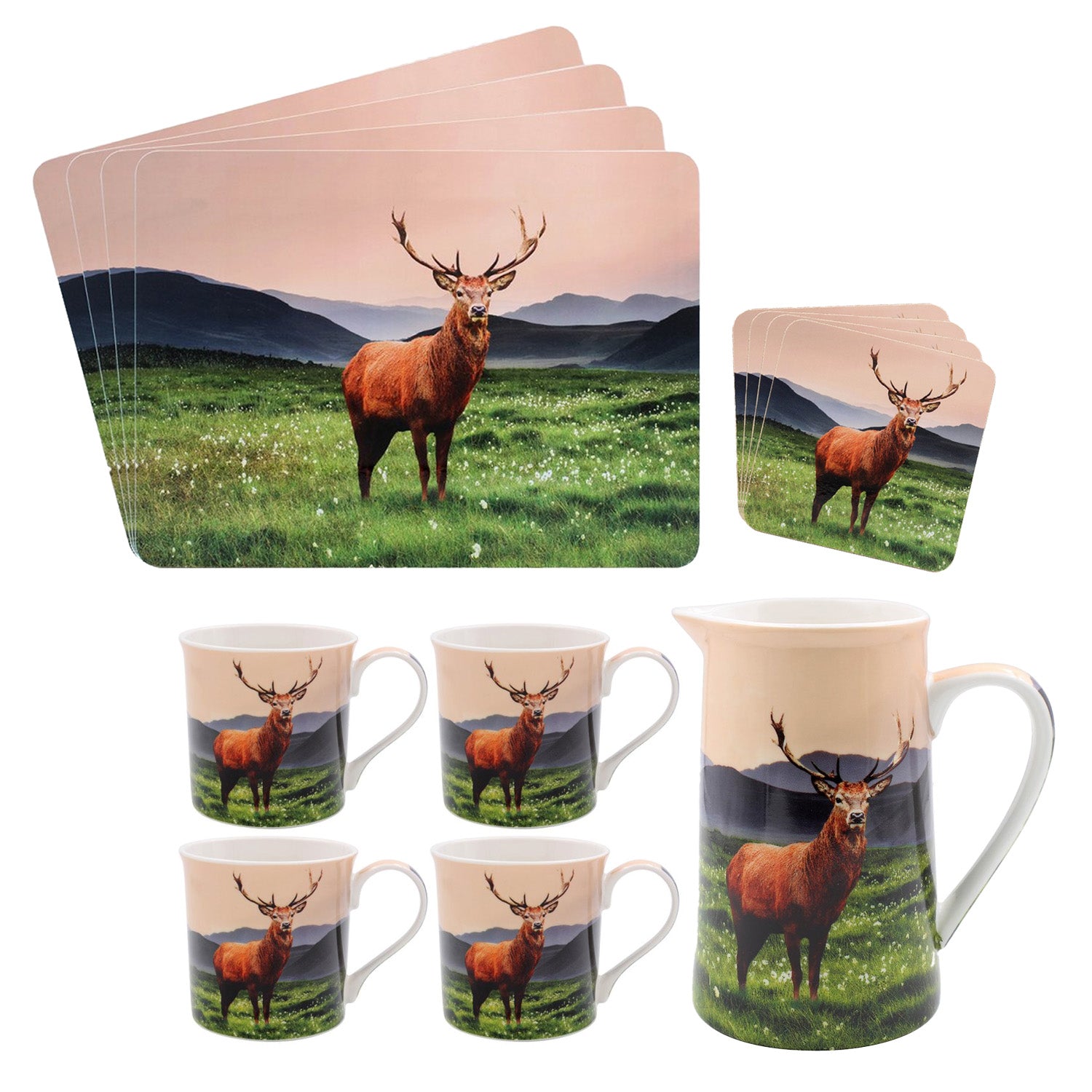 Highland Stag 13Pcs Tableware Set