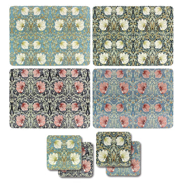 W Morris 8Pc Pimpernel Coasters & Placemats