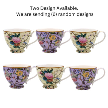 Floral Mug 275ml 6pcs William Morris Kilburn