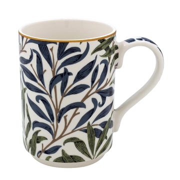 300ml Willow Bough Nature Leaf Foliage Design Ceramic Mug