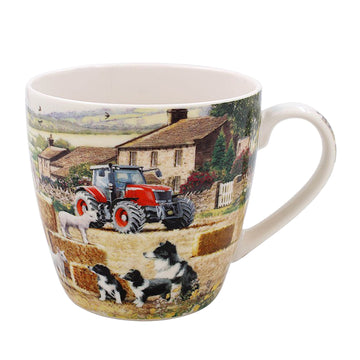 Collie & Sheep Fine China Ceramic Mug