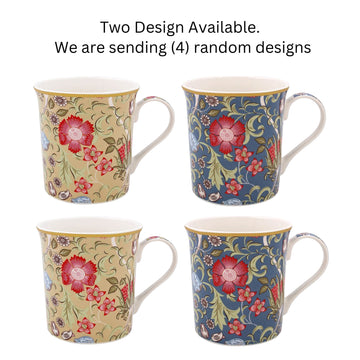Floral Mug 4pcs William Morris Standen 350ml