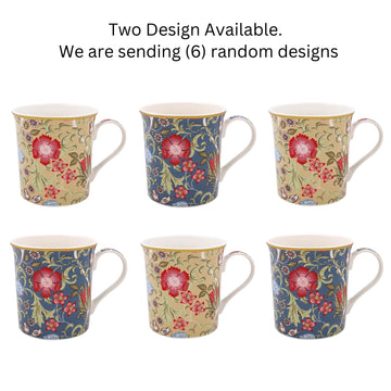 Floral Mug 6pcs William Morris Standen 350ml