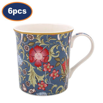 Floral Mug 6pcs William Morris Standen 350ml