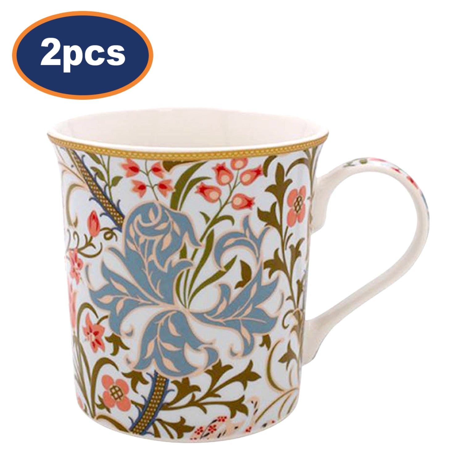 Maxwell & Williams William Morris Golden Lily Black Coupe Mug 420ml WM0024