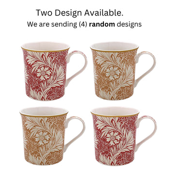 Floral Mug 4pcs 350ml William Morris Meadow