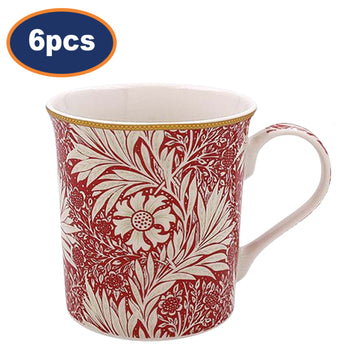Floral Mug 6pcs 350ml William Morris Meadow