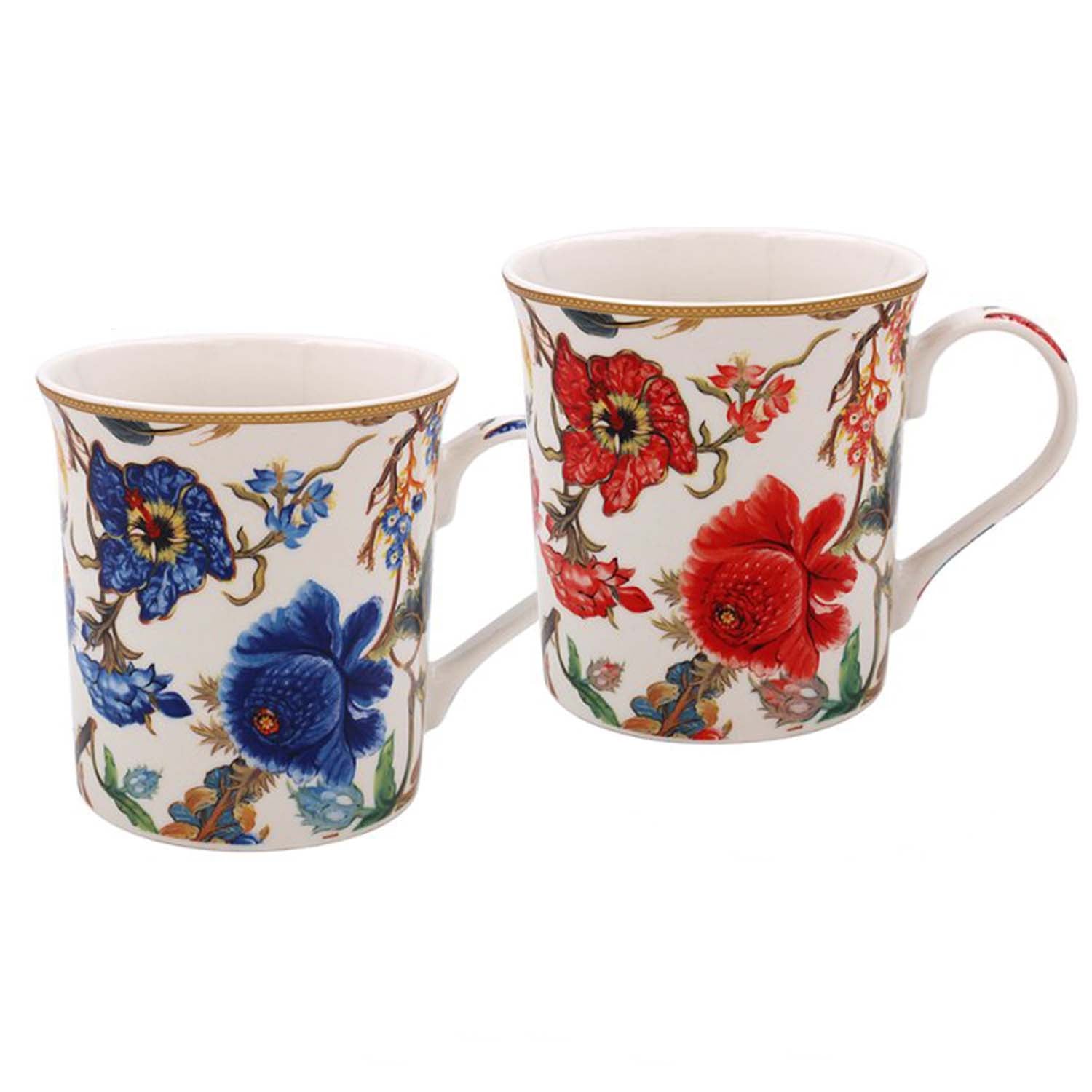 W Morris 350ml Anthina Floral Vintage Ceramic Mug