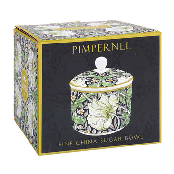 W. Morris Pimpernel 200ml Fine China Sugar Bowl with Lid