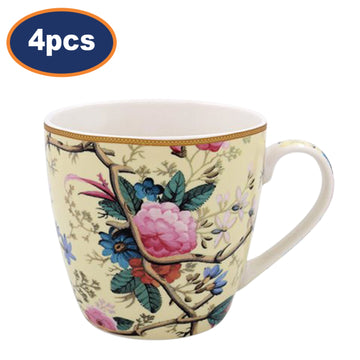 4Pcs William Morris Kilburn Cream 400ml Breakfast Mug