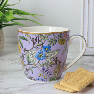 William Morris Cream Lilac Flowers Kilburn Ceramic Mug