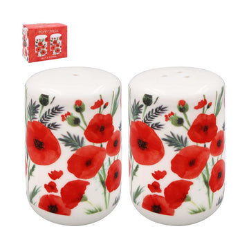 Poppy Fields Ceramic Salt & Pepper Shakers