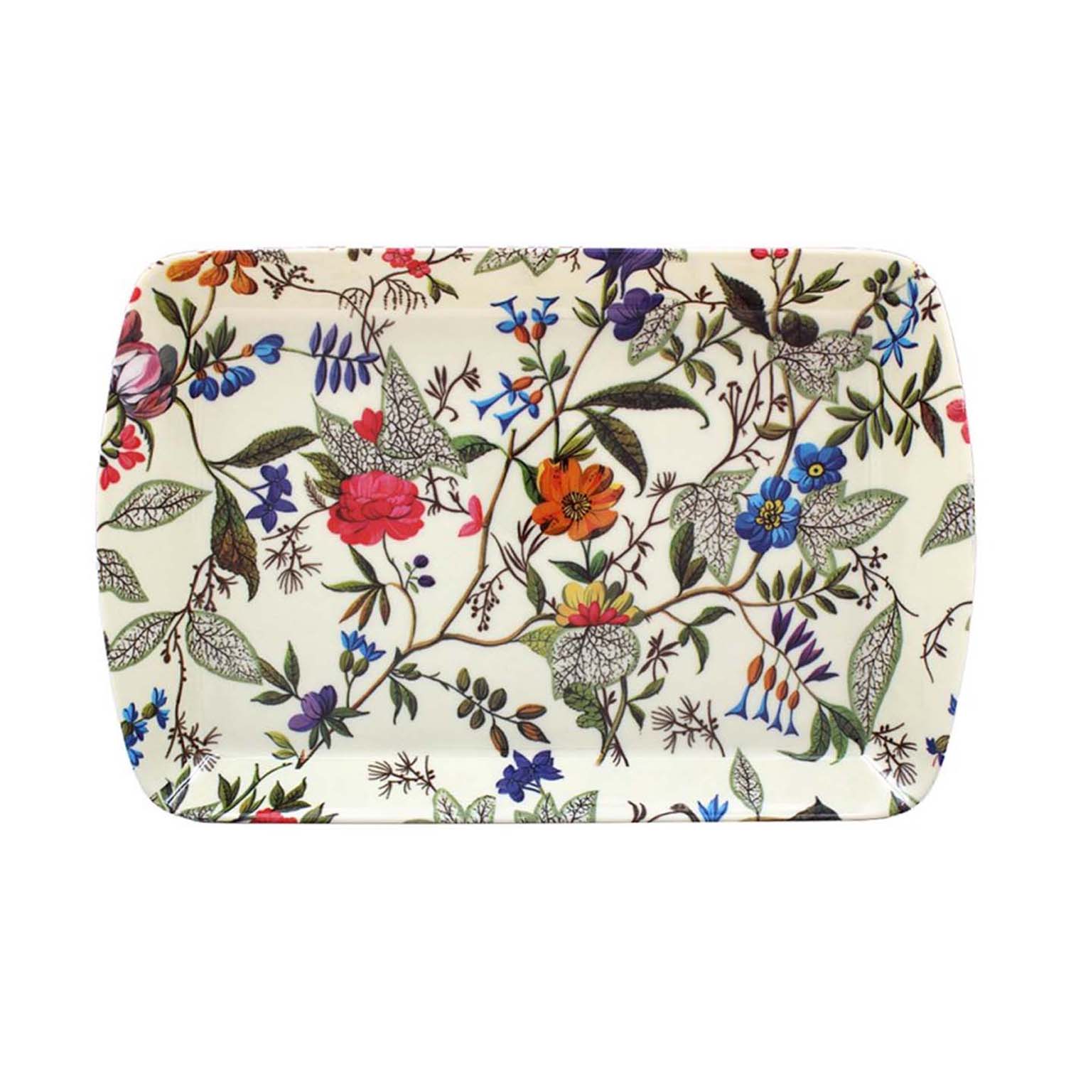 William Kilburn Floral Small Plastic Serving Tray