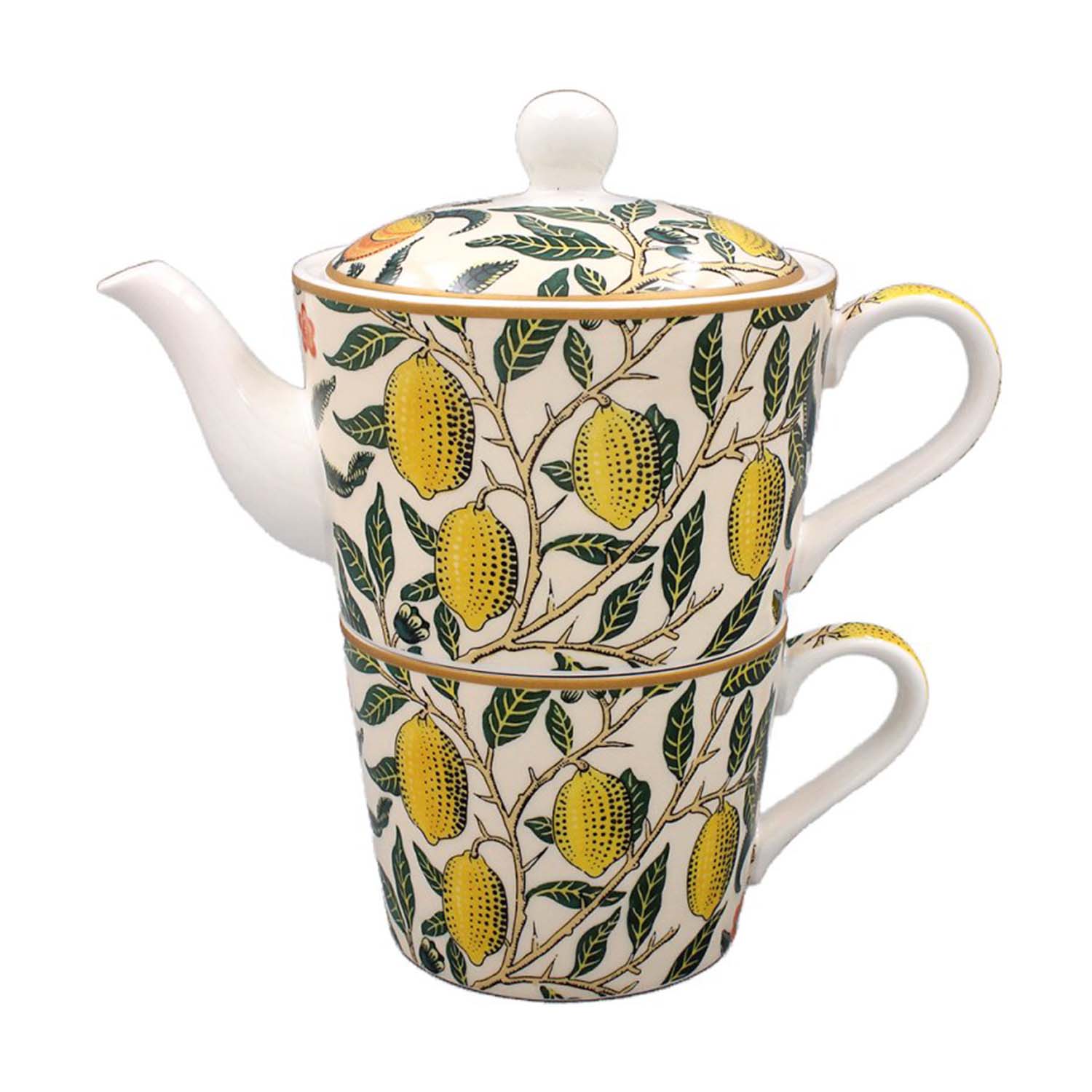 William Morris Fruits Ceramic Tea For One Set