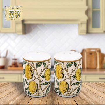 W. Morris Fruits Ceramic Salt & Pepper Shakers