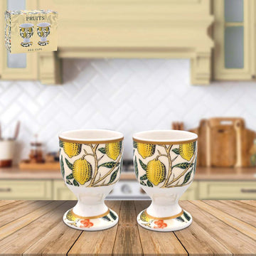2Pcs William Morris Fruits Fine China Egg Cups