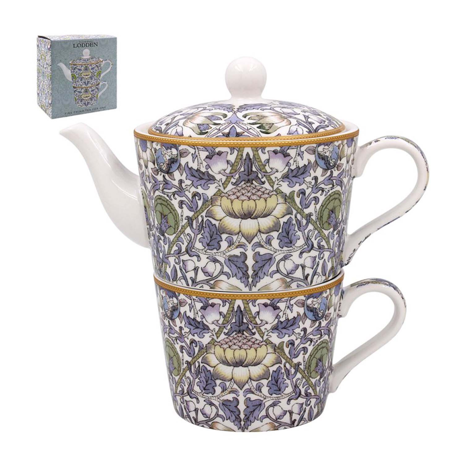 William Morris Lodden Ceramic Tea For One Set