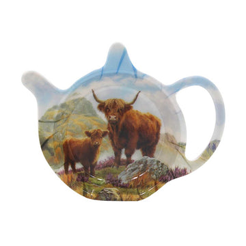 Highland Cow Melamine Tea bag Tidy