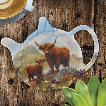 Highland Cow Melamine Tea bag Tidy