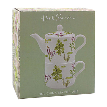 Ceramic Herbs Garden Jennifer Rose Tea For One Set