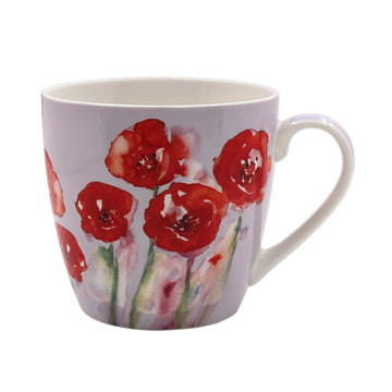 450ml Jennifer Rose Poppy Fine China Breakfast Mug