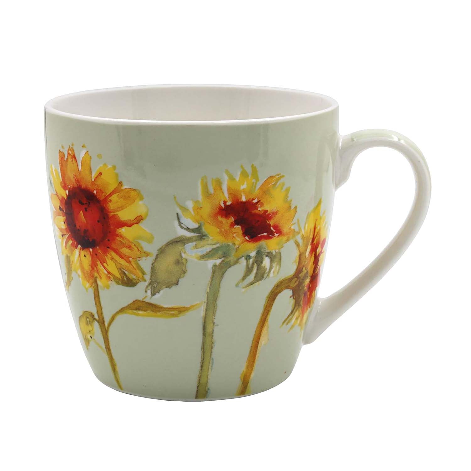 450ml Jennifer Rose Sunflowers Fine China Breakfast Mug