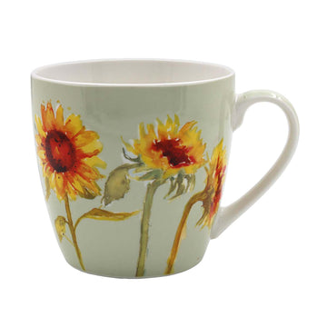 450ml Jennifer Rose Sunflowers Fine China Breakfast Mug