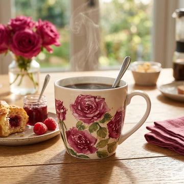 450ml Jennifer Rose Fine China Breakfast Mug